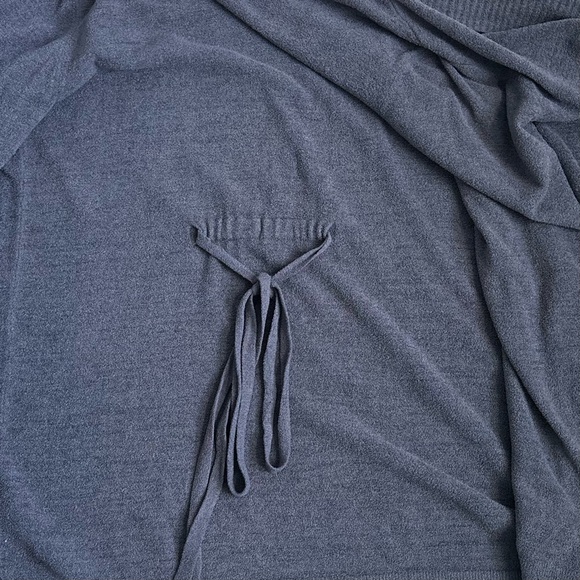 Barefoot Dreams Cozychic Ultra Lite Knit Open Cardigan Sweater Gray Size Medium - Picture 7 of 16